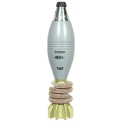 60MM HE MORTAR SHELL